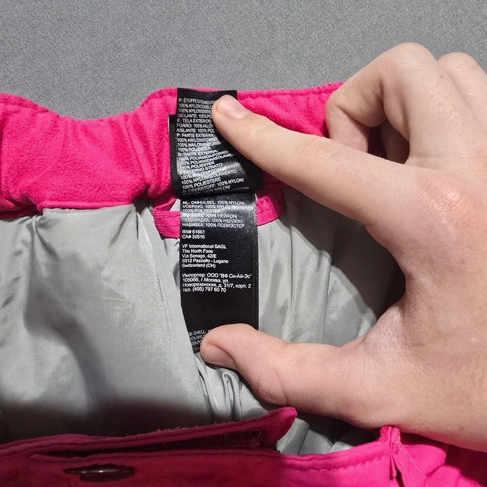 The North Face Snow Pants Girls XL 18 Pink HyVent Insulated Waterproof Ski